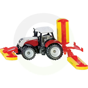 Siku traktor Steyr s kosilnico Pöttinger (1672)