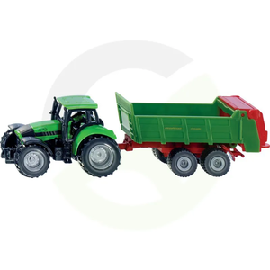 Siku traktor Deutz Fahr z trosilcem (1673)
