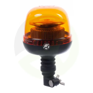 Rotacijska luč LED - 24W - 12-24V - jantar - DIN drog - Ø 128 mm x 215 mm - Kramp LA20020