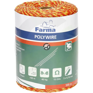 Žica za električni pastir 500 m, 3x0,16, inox - Farma 704011FA