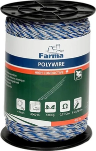 Žica za pastir 400 m visoko prevodna 6x0,30 mm - Farma 704017FA