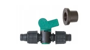 Spoj z ventilom za RI Tape cev fi 16x16mm 2kos