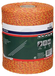 Žica za pastir 1000 m 3x0,16 inox - Farma 704012FA