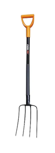 Vile za gnoj 4 roglji, ergonomske, D-ročaj, 120 cm