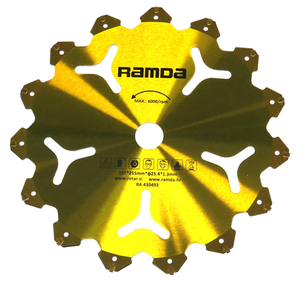 Nož 15 zobni 255x1,4x25,4mm