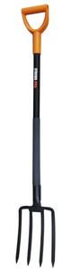Ergonomske vile za prekopavanje, 4 zobje, D-ročaj, 120 cm