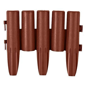 Obroba pvc vrtna 270x240mm, barva terakota, 8kos