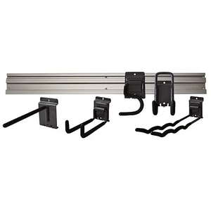 Zidni nosilec za vrtno orodje 1250x230x220 mm, 6 kljukic