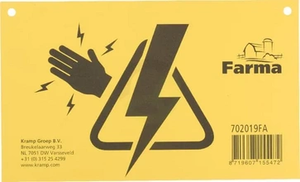 Opozorilni znak za električno ograjo 2 - Farma 702019FA