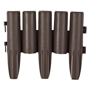 Obroba pvc vrtna 270x240mm, barva svetlo rjava 8kos