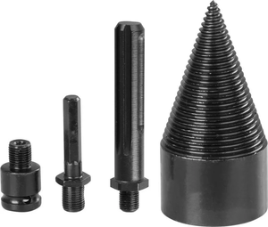 Trn cepilni klin stožec 60 cm, 3x adapter za les