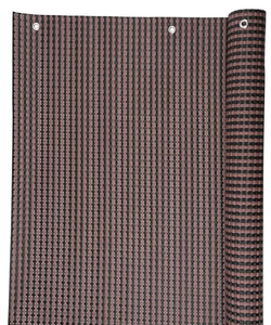 Mreža za senco 0,9x3m, uv, 800g/m2, rjavo-črna
