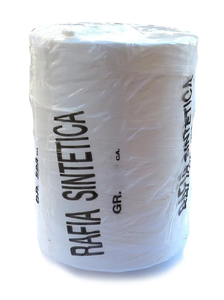Ramda rafia RF200PZ sintettic bela, 200gr