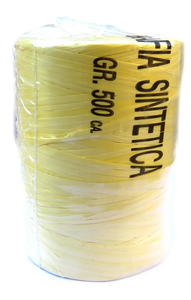 Ramda rafia RF500PZ sintettic rumena, 500gr