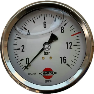 Manometer Ø100 0-16 bar 1/4