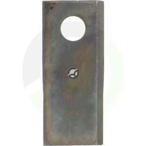 Nož kosilnice levi 114x48x4 mm luknja Ø 19 mm - primerno za Kongskilde Stoll - JF 8113800061