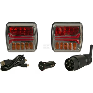 Brezžične luči za prikolico / zadnje luči - LED dinamične - 12V - magnetne - Kramp  LA60035