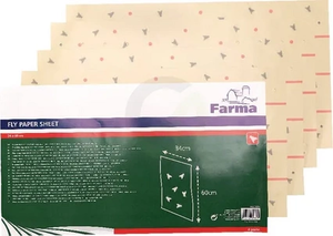 Trak za lovljenje muh 340 x 600 mm, 4 kosi - Farma 902003FA