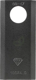 Nož kosilnice levi/desni 100x40x4mm luknja Ø21mm 25 kosov - Kramp 878104M2KR