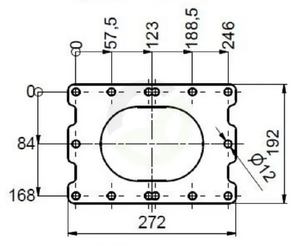Rotacijska črpalka FX116-180S + okvir - Vogelsang APK0000195