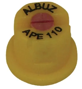 Šoba z ravnim ploskim curkom APE 110° 015 rumena keramika - Albuz APE110YELLOW