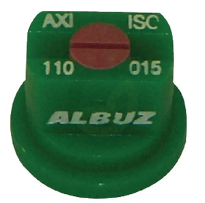 Šoba z ravnim ploskim curkom AXI 110° 015 zelena keramika - Albuz AXI110015