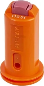 Šoba z dvojnim sploščenim curkom AVI TWIN 110° 01 oranžna keramična - Albuz AVITWIN11001