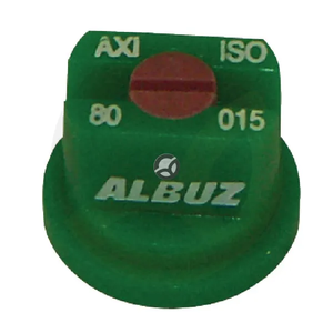 Šoba z ravnim ploskim curkom AXI 80° 015 zelena keramika - Albuz AXI80015