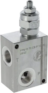 Tlačni varnostni ventil FPM D 70 CB P 1/2 20 - FluidPress FPMD70CBP1220