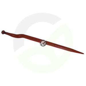 Lomljena špica 58mm kvadraten profil 36x820mm - špičasta konica z M24x1.5mm matico - rdeča - FT24
