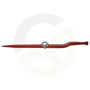 Lomljena špica 56mm kvadraten profil 36x820mm - špičasta konica z M24x2mm matico - rdeča - Kverneland KK221195