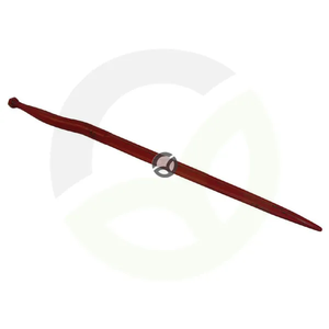 Lomljena špica 38mm zvezdast profil 36x950mm - špičasta konica z M22x1.5mm matico - rdeča - KT13