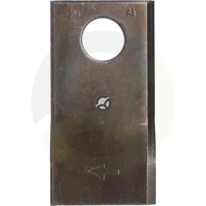 Nož kosilnice desni 93x47x3mm luknja Ø19mm Primerno za PZ 25 paketov - Kverneland / Taarup KT4189300001