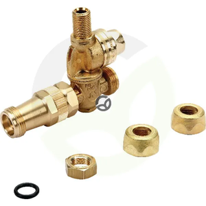 Dvojna šoba M62 pokrovček Ø18 - Braglia M6280030