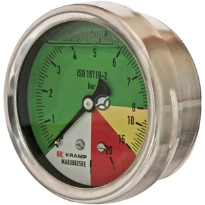 Manometer Ø 63 mm 0-8-15-25 1/4