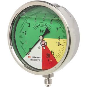 Manometer Ø100 mm 0-8-15-25 1/4