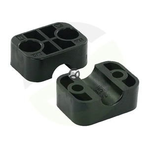 Cevna objemka, črna gladka A2 13,5 mm - STAUFF RS9112135PAG