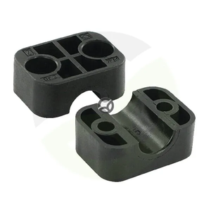 Cevna objemka, črna gladka A2 15 mm - STAUFF RS911215PAG