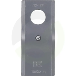 Nož kosilnice levi/desni 108x47x3 mm luknja Ø 21 mm - primerno za PZ/Marangon - 25 kosov - Kramp VGCM120108KR