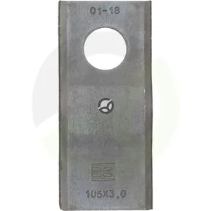 Nož kosilnice levi/desni 105x47x3 mm - luknja Ø 21 mm - 25 kosov - Kramp VGCM120KR