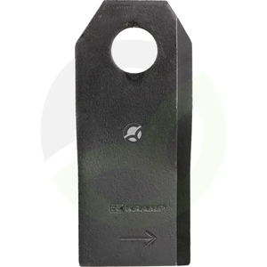 Nož kosilnice levi 107x47x4mm luknja Ø18,25mm Primerno za Vicon VNB087509301N