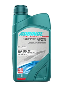 Motorno olje za plovila - Addinol SAE 15W-40 - AQUAPOWER INBOARD 4T 1540