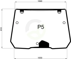 Nagibno vetrobransko steklo - Kramp 001439670N