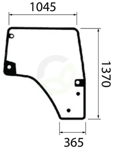 Desno steklo vrat - Kramp 00155532040KR
