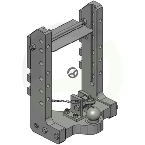 Nosilec drsnega priklopa K80 390 mm S 32 - Scharmüller 00169811A17