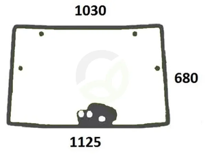 Zgornje sprednje okno - Kramp 00150354010N