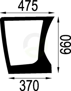 Spodnje vetrobransko steklo - SDF 001064020