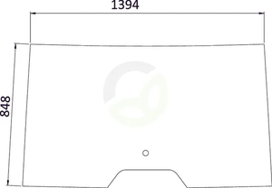 Sprednje steklo zgornje - Kramp 0011171671N