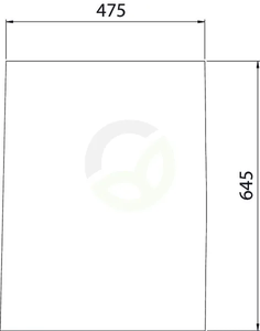 Spodnje sprednje okno - Kramp 0011171691N