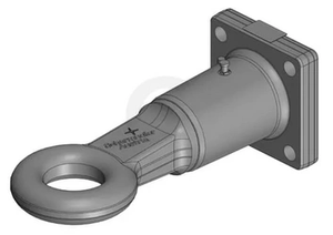 Vrtljivo vlečno uho s prirobnico Ø76mm F3 120x120 - Scharmüller 006646320A02